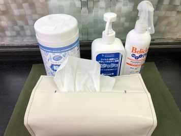衛生用品アルコール類常設です換気扇もあります！ - レンタルスペース【RoomAoyama】 🎵RoomAoyama 　楽器演奏OKのレンタルスペースの設備の写真