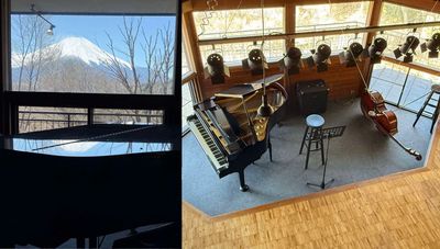 プライベートミニコンサートに最適。後ろに富士山。 - acoustic studio REALOVE acoustic studio REALOVE (りあらぶ)の室内の写真
