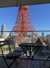 バルコニー - 東京タワー 東京タワーが目の前に見える景色の綺麗な部屋　の室内の写真