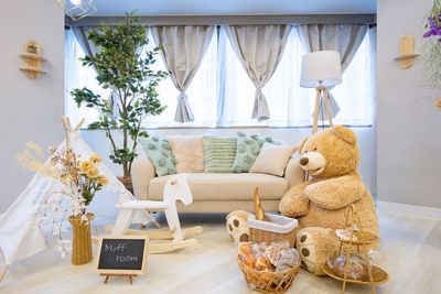 お遊びのブース🥐 - Moff room studio《三ノ宮店》 三ノ宮6分🚶‍♂️77㎡パーティ可🧸クマ沢山映え撮影スタジオの室内の写真