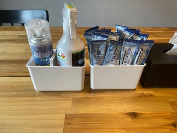 冷感スプレーと使い捨て冷却タオルで、暑い中をお越しいただき火照った身体をクールダウン！　※R07.05.26～導入。 - スクエア渋谷 レンタルスペース渋谷道玄坂12F part1の設備の写真