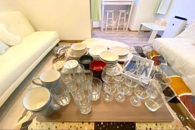 グラス、お皿など。沢山揃ってます！ - 【THEATER淀川】 十三駅徒歩5分｜女子会｜ホムパ｜設備充実｜夜景🌃淀川 [76]の設備の写真