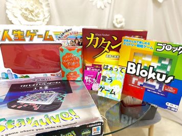 ボードゲームも多数用意しています - ホワイトオン天満の設備の写真