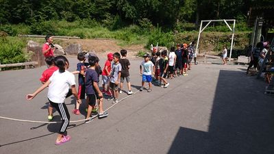 自分が一番好きなのはお客さんの大縄跳び。ぜひ - morizoCAMP (酵素風呂森蔵) 雨対策も万全!!貸切り屋外スペースの室内の写真