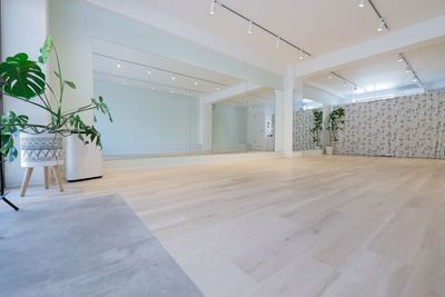 明るくて綺麗なダンス・ヨガスタジオ、大型の鏡、ヨガマット、バレエポール等の設備も充実してます！ - studio_MINT稲毛