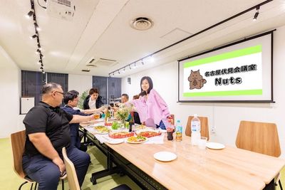 パーティの様子 - 名古屋伏見貸し会議室Nuts 【2回目以上のリピーター様】名古屋伏見駅1分の格安貸し会議室の室内の写真