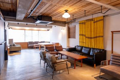 ワークショップや、マルシェなどのも可能です。 - KOUNAN BLDG 2F ABIKO A-LIFE RENTAL STUDIOの室内の写真