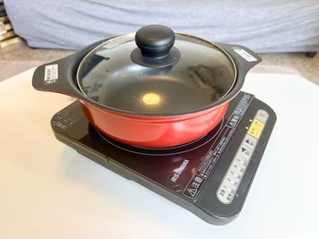 移動出来るIHヒーターと、鍋で冬場は鍋パーティー。 - 【THEATER淀川】 十三駅徒歩5分｜女子会｜ホムパ｜設備充実｜夜景🌃淀川 [76]の設備の写真