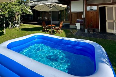 大人も楽しめる大型ビニールプール☀️ - 古民家リゾート ~ Lamp ~ 古民家リゾート-Lamp-撮影スタジオの室内の写真