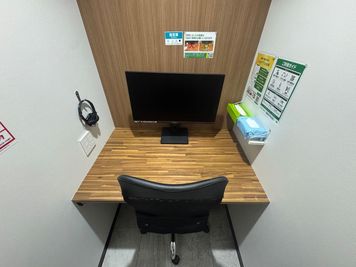 いいオフィス武蔵小山 by リンクフロンティア 1名個室（ブース9）の室内の写真