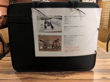 プロジェクター・変換ケーブルBAG
【EPOSON・LCD PROJECTOR　EB-SO5】 - 仙台協立第1ビル  COMPASSの設備の写真