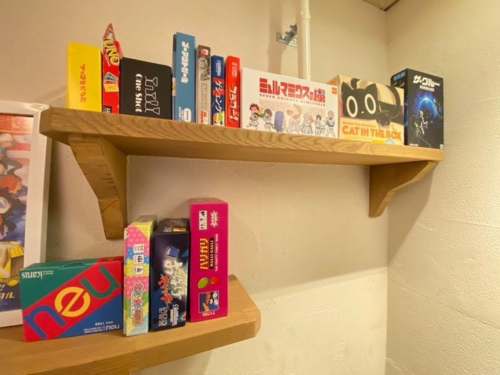 予約受付停止の室内の写真