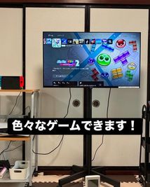 テレビゲームもあります！ - スタジオシックス 広いワンルーム型のレンタルスペース。の設備の写真