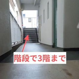 階段で3階まで - 宮崎駅から280ｍ徒歩4分🚉完全個室の貸会議室 50インチTVのある完全個室貸会議室｜ワークスペース・web会議の入口の写真