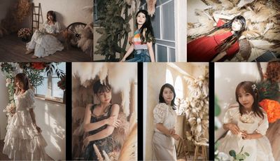 作品例【宣材・プロフィール】 3面採光が肌を美しく魅せる本格撮影 - エフスペ代官山｜代官山・恵比寿の自然光スタジオ 代官山・恵比寿の自然光スタジオ｜エフスペ代官山｜砂浜＆漆喰壁の室内の写真