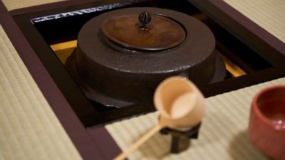 炉（茶釜用）も完備 - 新花小町イベントスペース 和室（茶釜用炉あり）の室内の写真