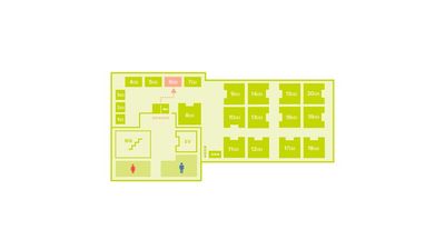 FEEEP上野店 FEEEP上野店｜定員 1名半個室｜部屋番号6(S)の室内の写真