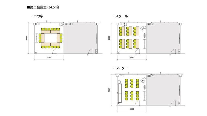 第二会議室 (貸会議室/セミナー会場) - ミヤケインダストリー会議室