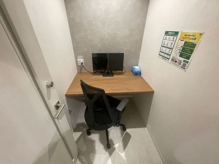 1名個室（ブース4） - いいオフィス京都四条通