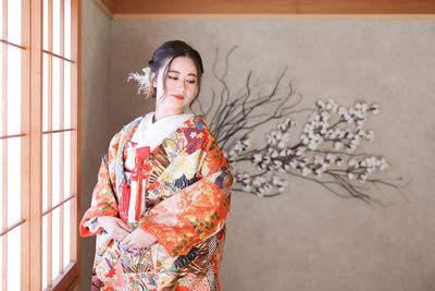 実際事例／和装撮影／ウェディング前撮り／色打掛 - レンタルスペース「MONAMIE -モナミ-」（和室） レンタルスペース「MONAMIE -モナミ-」の室内の写真