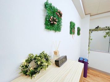 かわいい壁の装飾 - プライベートサロンくろねこスタジオ 【JR大森駅東口徒歩6分】プライベートサロンくろねこスタジオの室内の写真