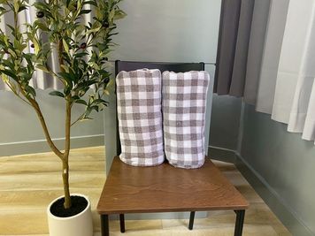 ブランケット ２枚ご用意ございます。 - ルーチェ北新地 御堂筋店 レンタルサロン  ルーチェ北新地 御堂筋店の設備の写真