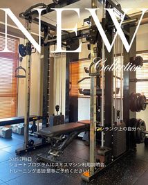 スミスマシン導入 - SEEMS｜Body make salon｜レンタルジム 【開放感あり】広々レンタルジムスペースの室内の写真