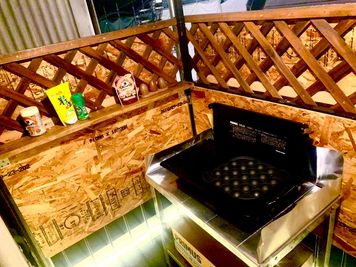 たこ焼き器 - サカマチ灯響（サカマチNEON） アウトドアスペース付きRoof Top BAR!!の設備の写真