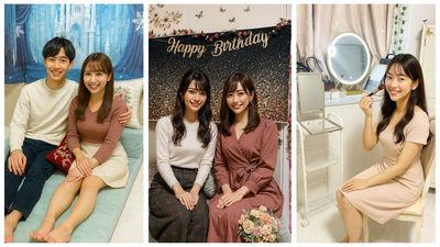 記念日の撮影スタジオとしていかがでしょうか？
撮影セットの一部背景布で撮影。
女優ミラーは2個ありますので、メイクレッスンにも利用可能。 - aster 名古屋名駅 5分笹島店 オープン価格｜商用利用可 名駅５分 駅近 ｜サロン｜ワークスペース｜推し活の室内の写真