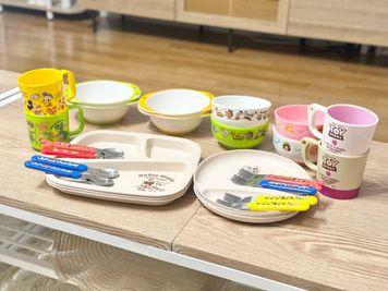 お子さまの食器セットです。
お皿は3枚ずつ、それ以外は4つずつございます。 - nuage 宇都宮 nuage 宇都宮 🌸オープン記念セール実施中🌸の設備の写真