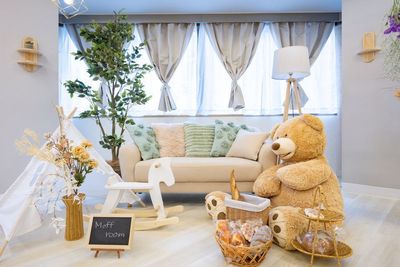 お遊びのブース🥐 - Moff room studio《三ノ宮店》 三ノ宮6分🚶‍♂️77㎡大部屋✨最大50名収容可能🧸スタジオの室内の写真