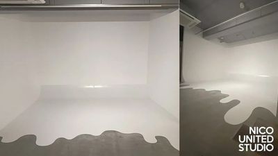 白ホリサイズ
W4130mm / H3000mm / D3100mm
グリーンバックでの動画撮影も可 - NICO UNITED STUDIO ニコユナイテッドスタジオの室内の写真