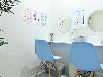 パウダールーム完備。施術後に、ご利用ください。 - FLOW鍼灸整体院の設備の写真