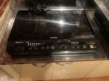IHヒーターございます。 - EZO SAMURAI SPEACE キッチン、シャワー設備付きレンタルスペースの設備の写真