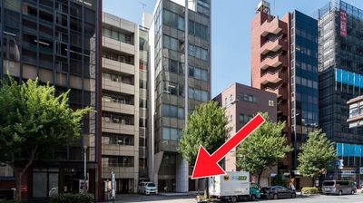 ビル外観と入口の場所 - 西新宿ライズオフィス3rd 西新宿ライズオフィス3rd会議室の外観の写真