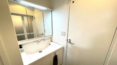 3面鏡洗面所 - ルームス フリー　多目的スペースの設備の写真