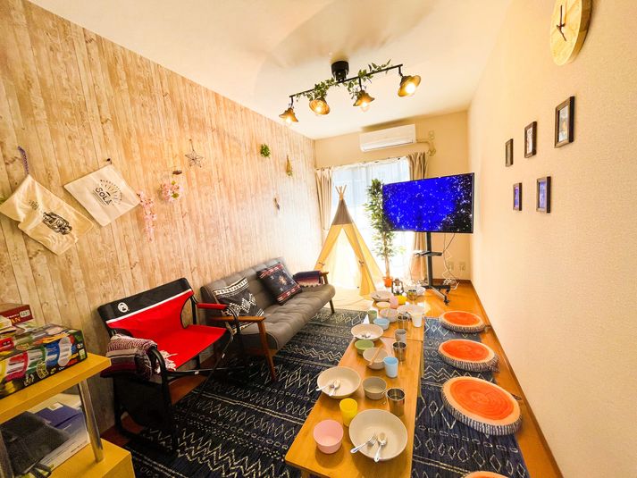 2.Wood Space吉祥寺 キッチン付きパーティルームの室内の写真