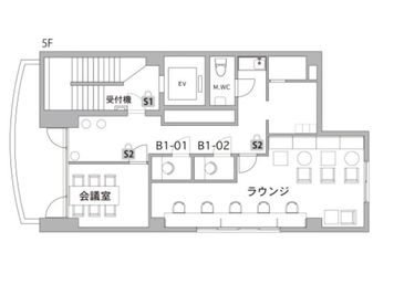 THE HUB 神田西口 コワーキングスペース【会話可能エリア】の室内の写真