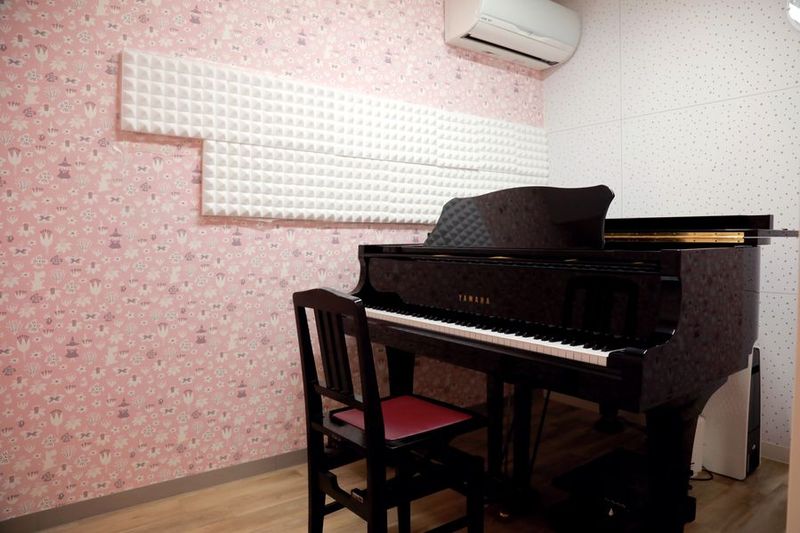 ドリームスタジオ西大島 西大島スタジオC　YAMAHAグランドピアノ常設の室内の写真